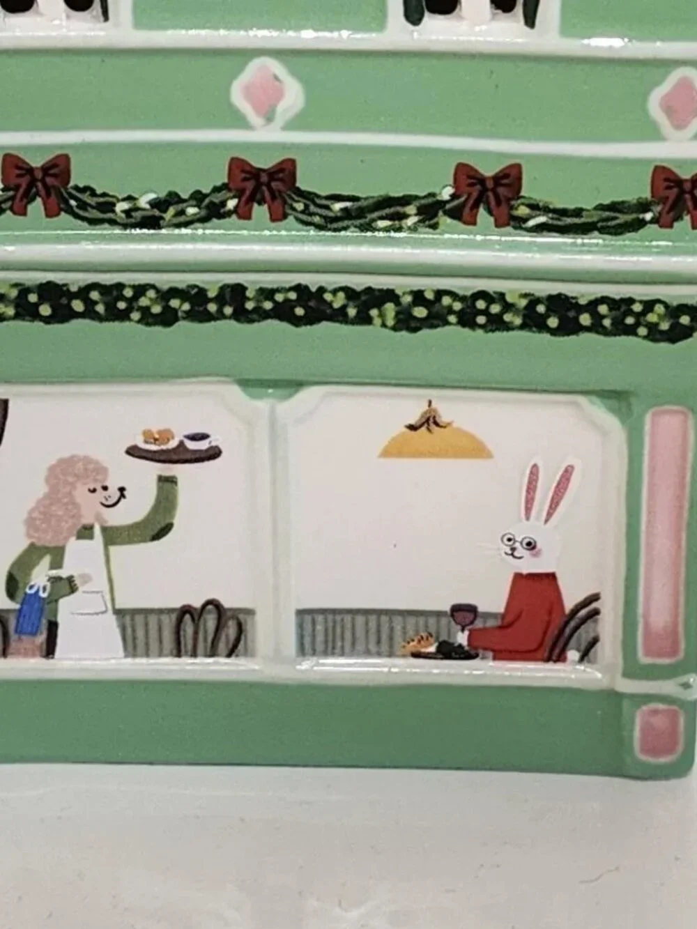 NWT! ANTHROPOLOGIE Ceramic Holiday House Paris Bakery Boulangerie!